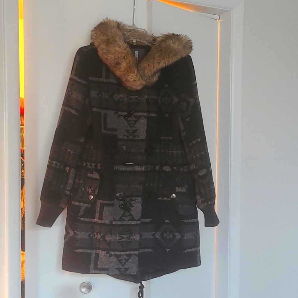 Aztec winter coat